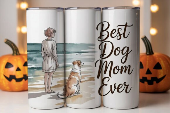 Dog Mom Beach 20oz Tumbler Wrap