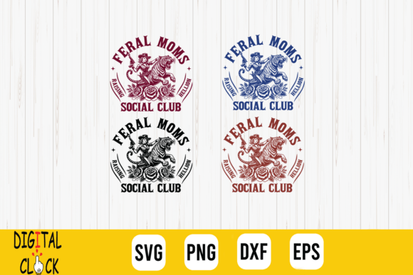Feral Moms Social Club Retro Feral Mama