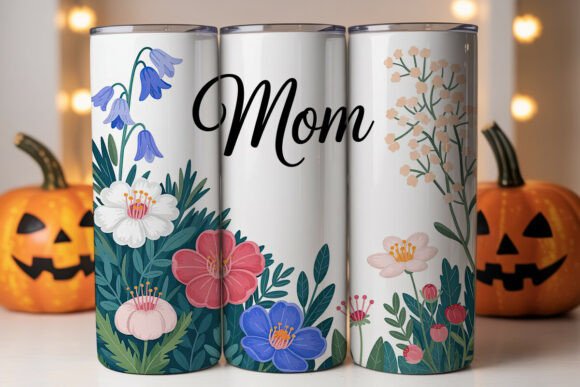 Floral Mom Watercolor 20oz Tumbler Wrap