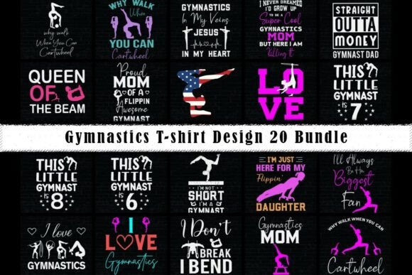 Gymnastics T-Shirt Sublimation Bundle