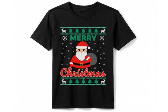 Meowy Christmas Cat T-shirt
