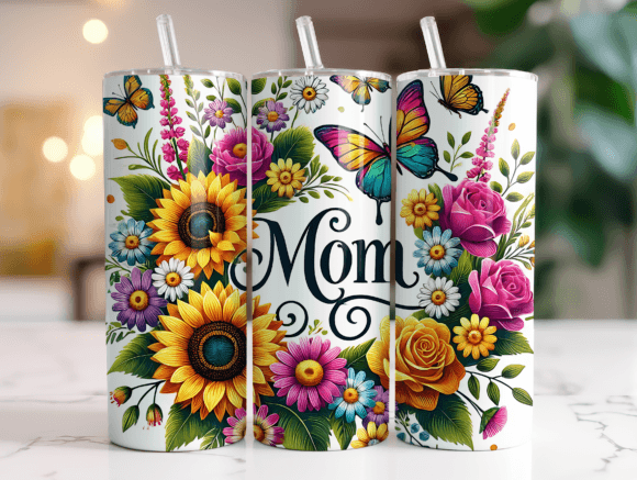 Mom 20 Oz Tumbler Wrap Sublimation PNG: A Designer’s Review