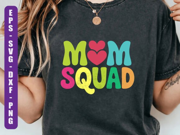 Mom Squad Colorful SVG Design: An Embroidery Review