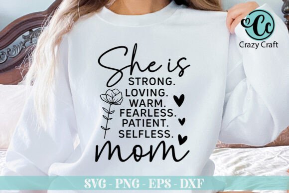 She is Strong Loved SVG, Mama SVG
