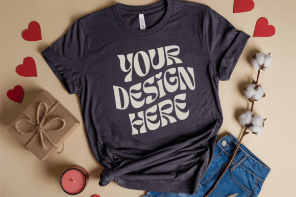 Valentine's Day C1717 Flat Lay Mockup: A Designer's Review
