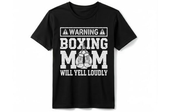 Warning Boxing Mom Funny T-Shirt Embroidery Review
